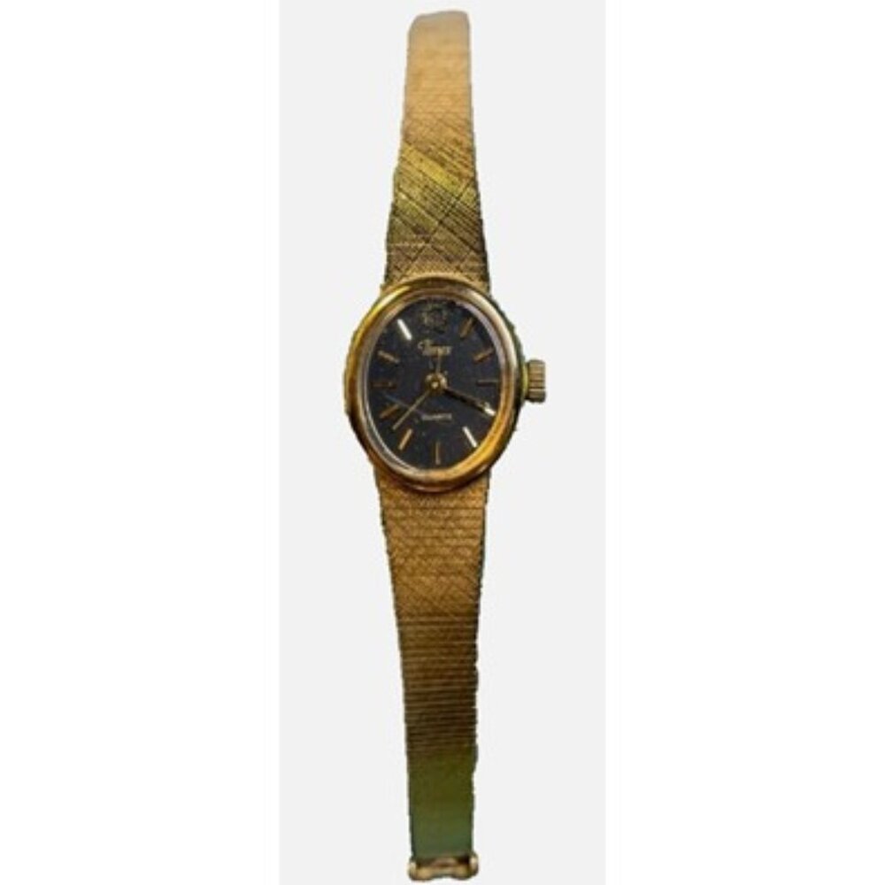 Vintage Timex Quartz Women's Petite Gold Tone Watch Wristwatch